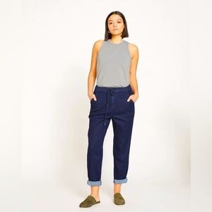 UNIVERSAL STANDARD ComfortDenim Drawstring Jean Trouser Dark Indigo S